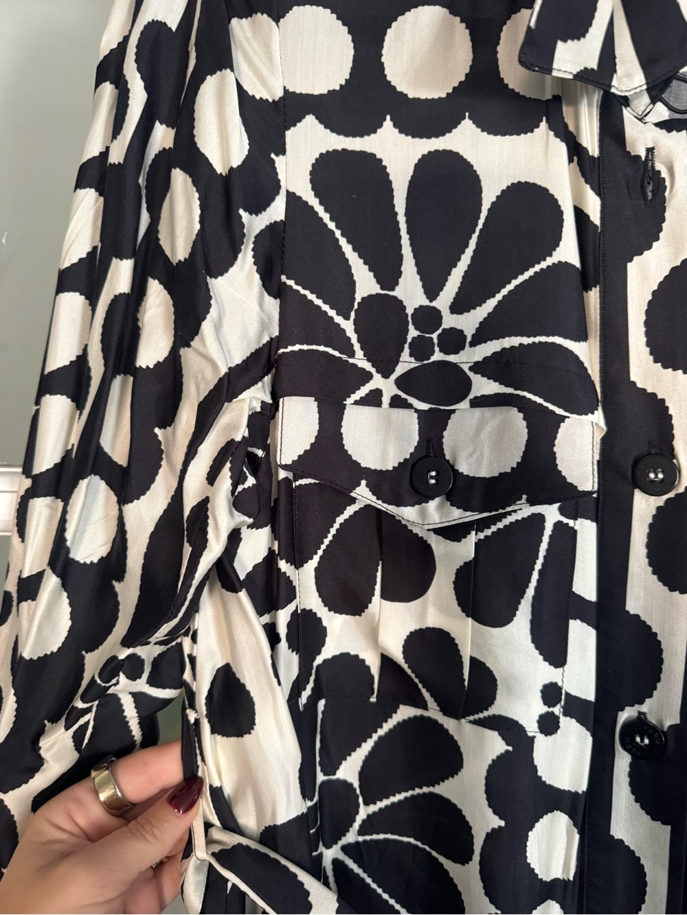 Farm Rio Black Palermo Chemise Shirt Dress - Picture 8 of 8